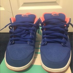 NIKE SB dunk low. Blue and mango. Worn once