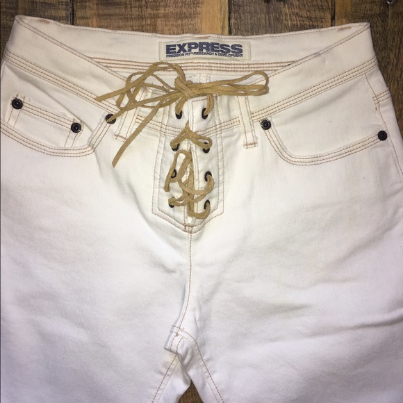 Express High Rise Bootcut Jeans - Picture 2 of 3