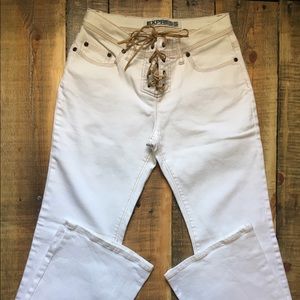 Express High Rise Bootcut Jeans