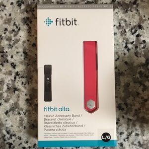 FITBIT ALTA SIZE LARGE PINK CLASSIC BAND