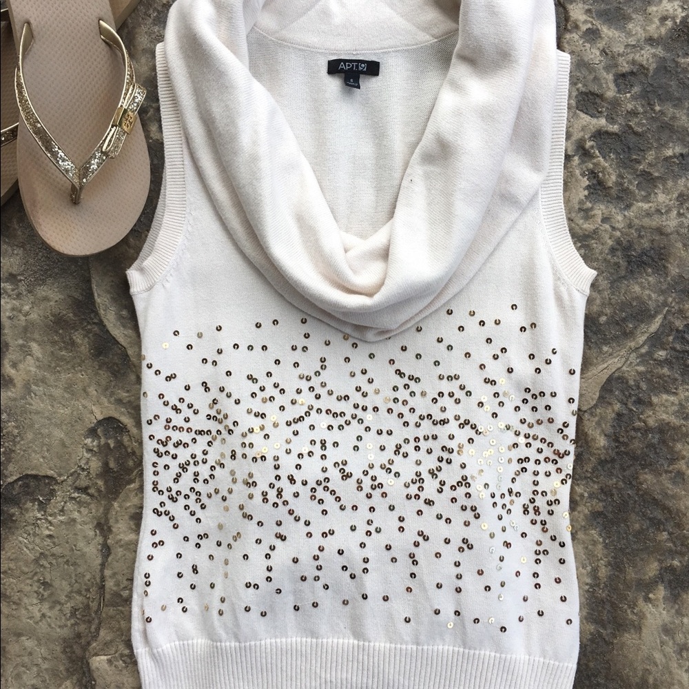 Summer Cowl neck Blouse with sequins