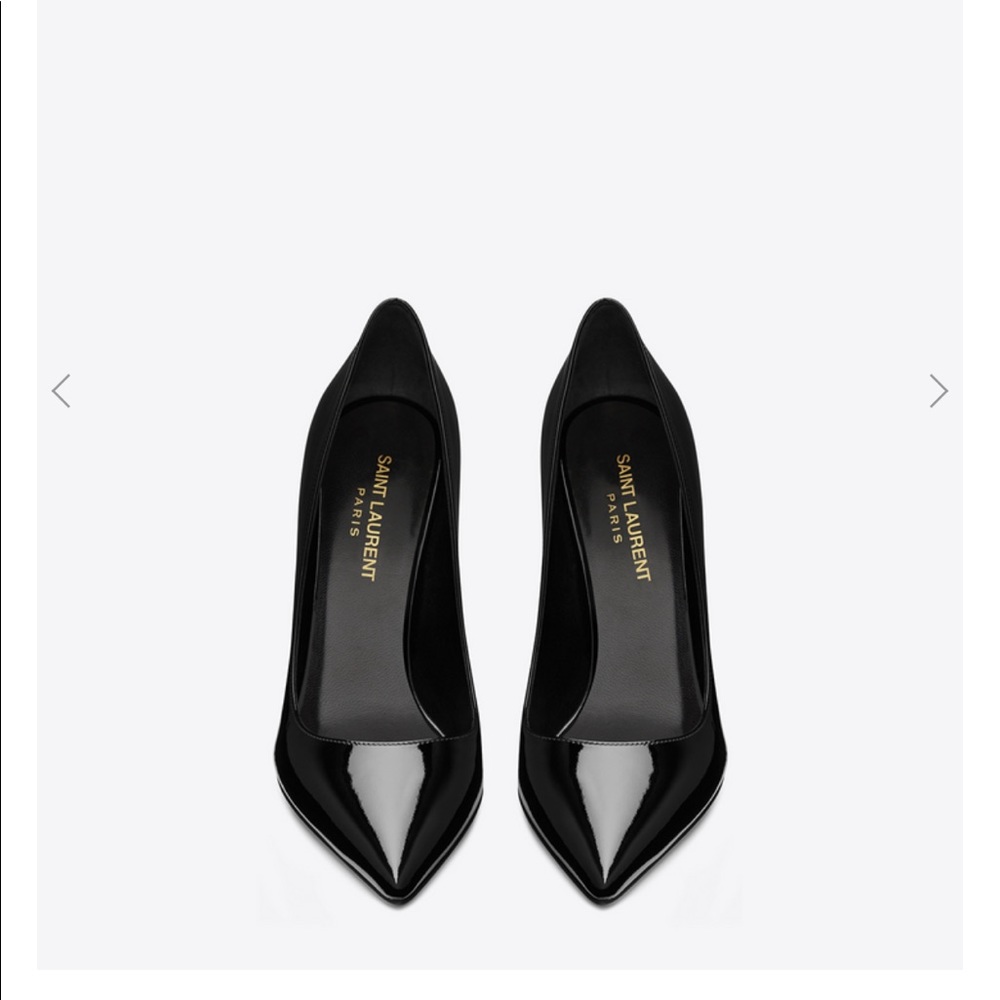 Saint Laurent black pointed heels