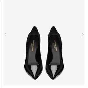 Saint Laurent black pointed heels