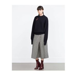 Closing in 1 day! Zara Trafaluc Gingham Culottes