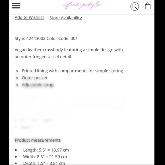 🎉2x Host Pick🎉Free People Carlee Vegan Crossbody - Picture 6 of 8