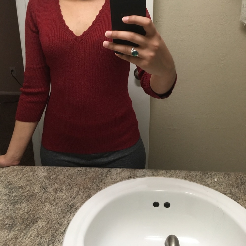Red sweater
