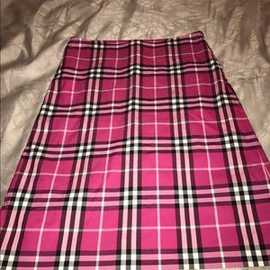Burberry plaid skirt | cotton & nylon