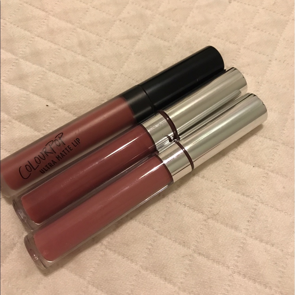 Set of 3 colour pop matte lip tubes