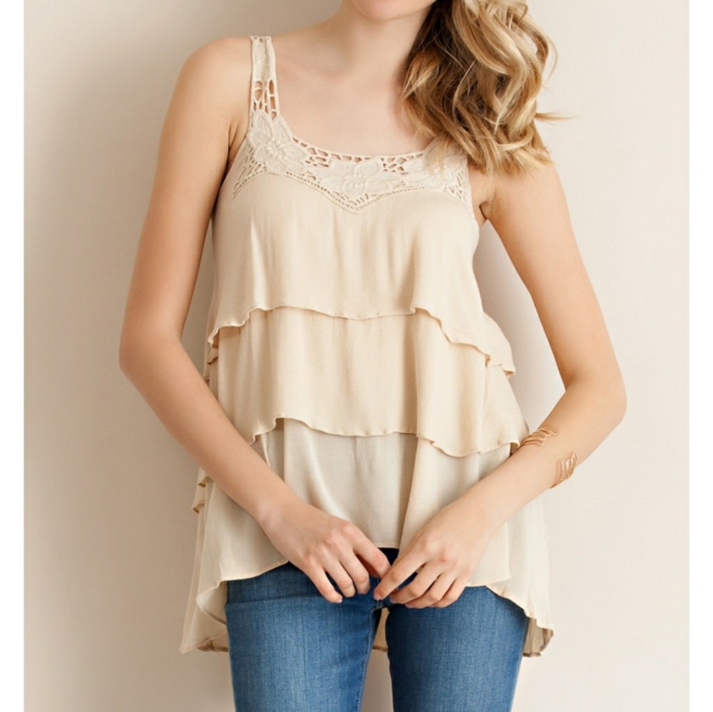 Ruffled Tank Top