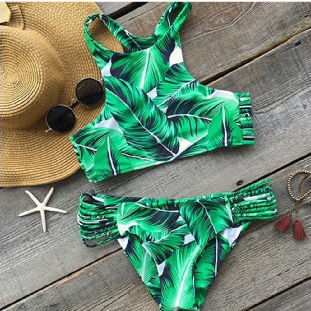 Banana Leaf Racerback Bikini