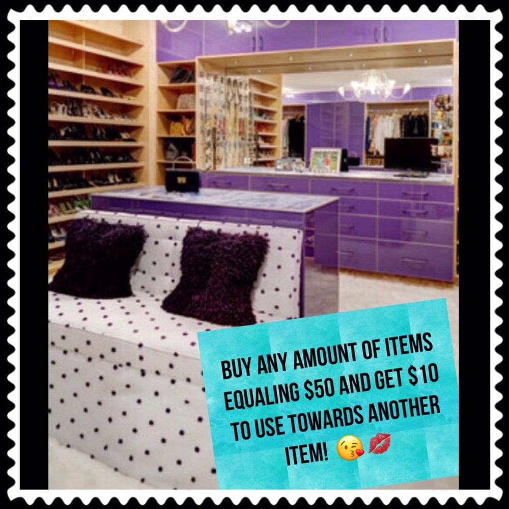 Spend $50 & Get $10 back in Kaboodlecloset Bucks!