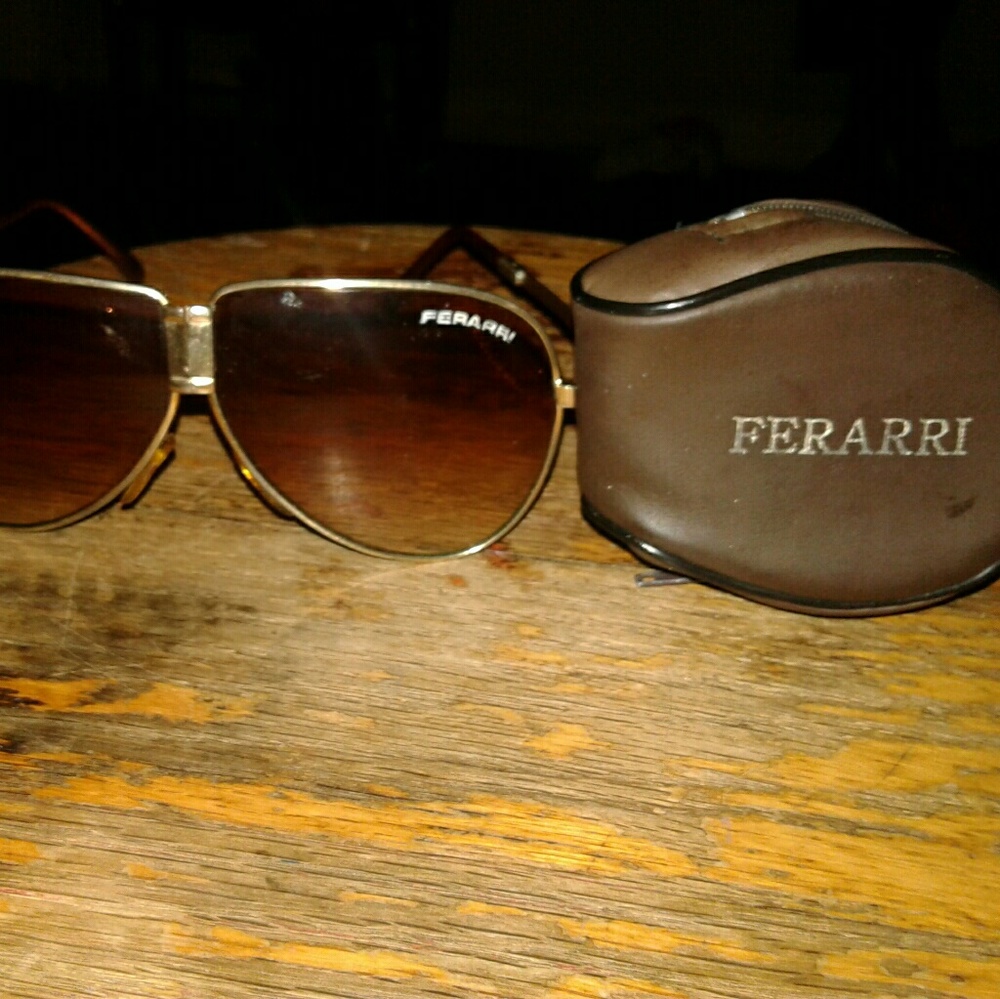 1960 vintage Ferrari unisex aviator sunglasses fol