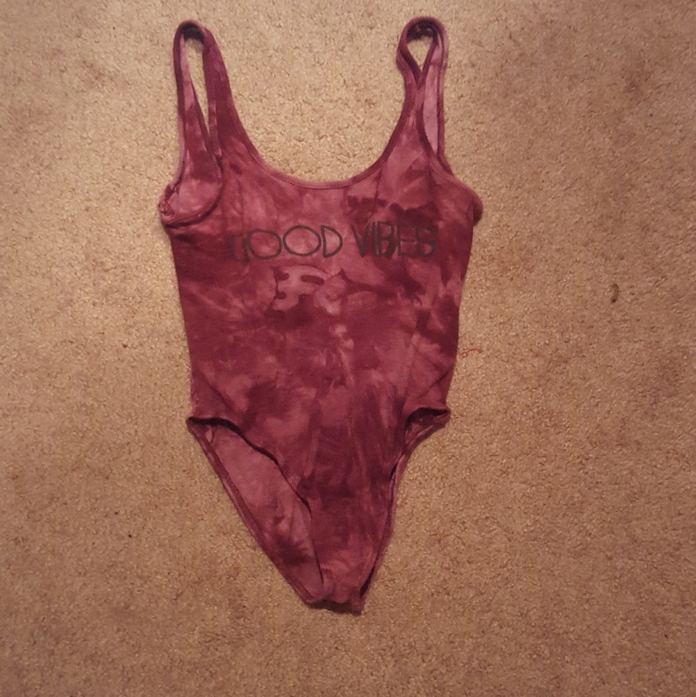 Good vibes Tie dye body suit