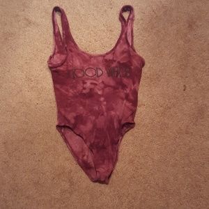 Good vibes Tie dye body suit