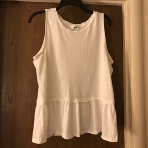 Old navy white peplum top