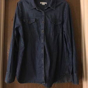 Liz Claiborne denim button down shirt