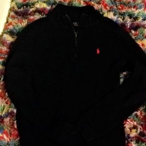 Polo collared zip up