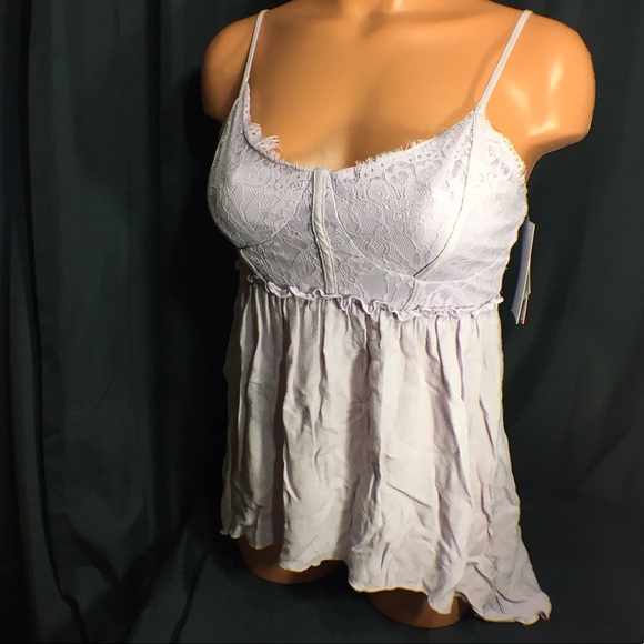 Xhilaration Flowy Lace Hi Lo Cami - Picture 3 of 4