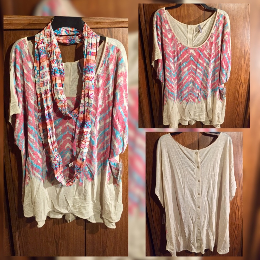 Colorful, unique top!