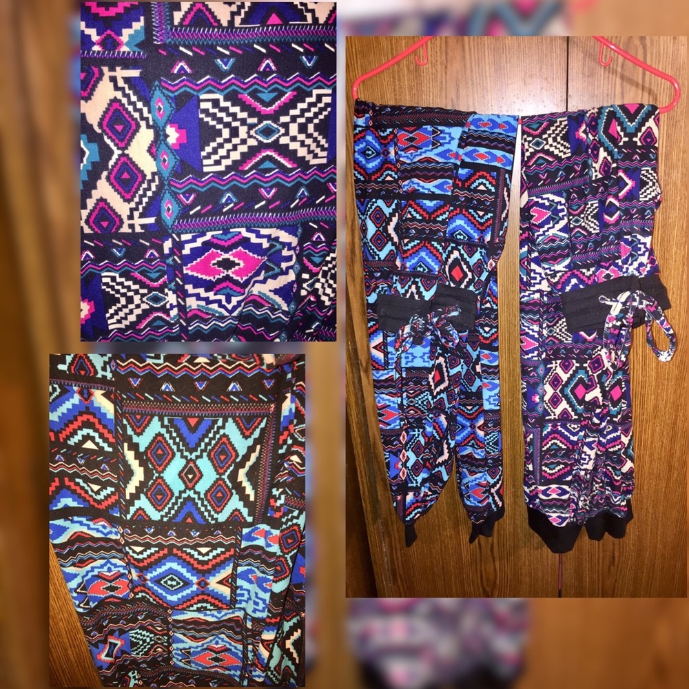 Tribal print joggers