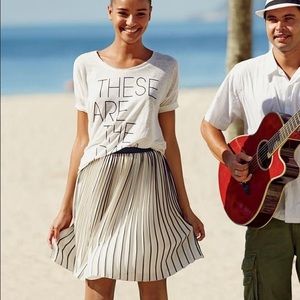 NWOT J.Crew Sunburst Skirt