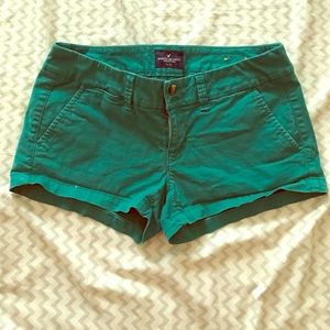 Teal shorts