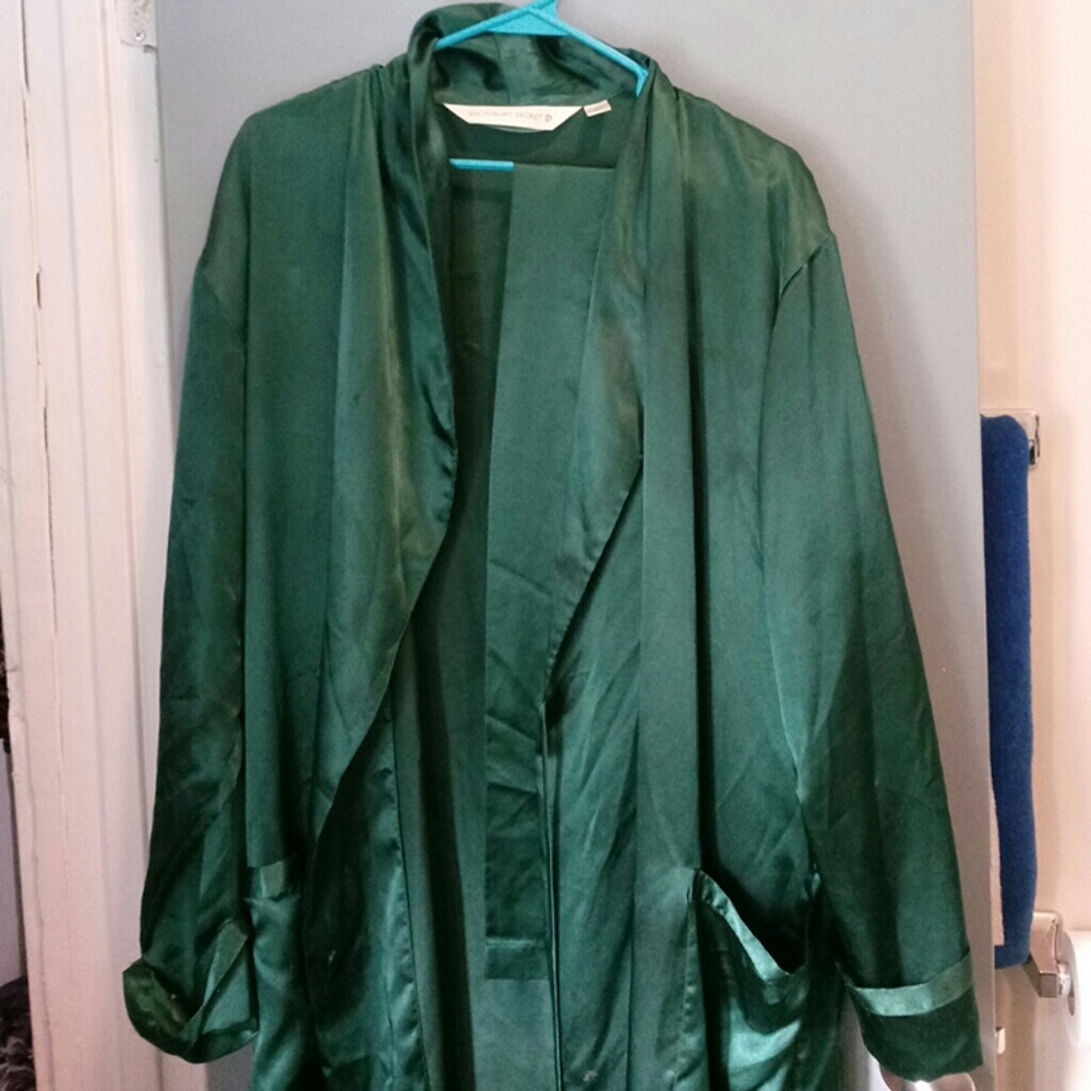 Victoria Secret silk robe and pajama pant set