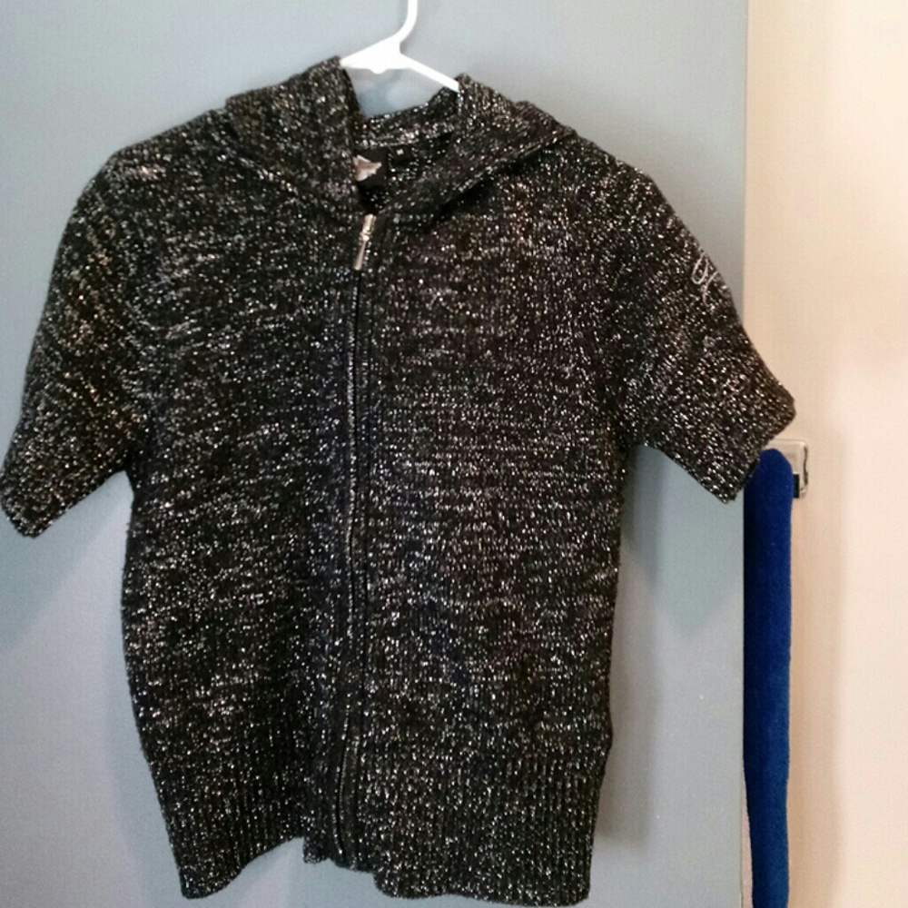 Harley Davidson short sleeve zip up hoodie