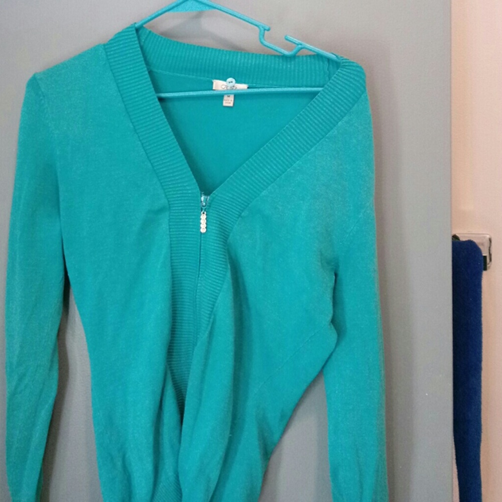 Cache cute zip up sweater