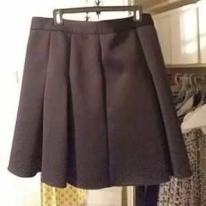 Fit n flare skirt with left side zipper