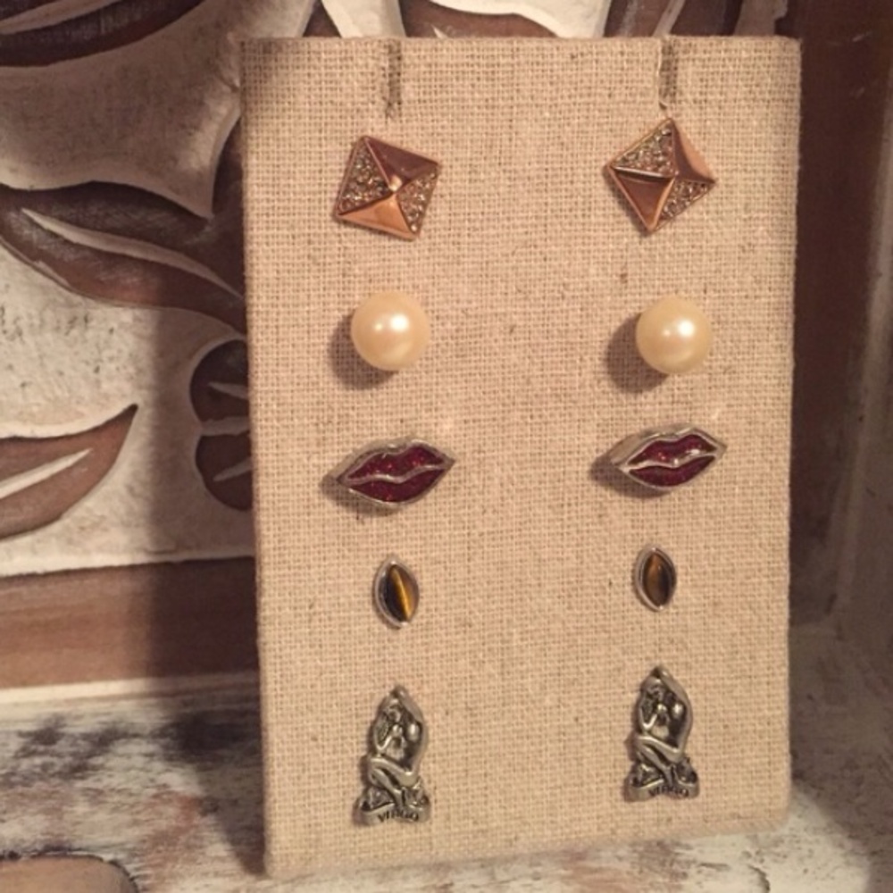 5 pairs of studs!