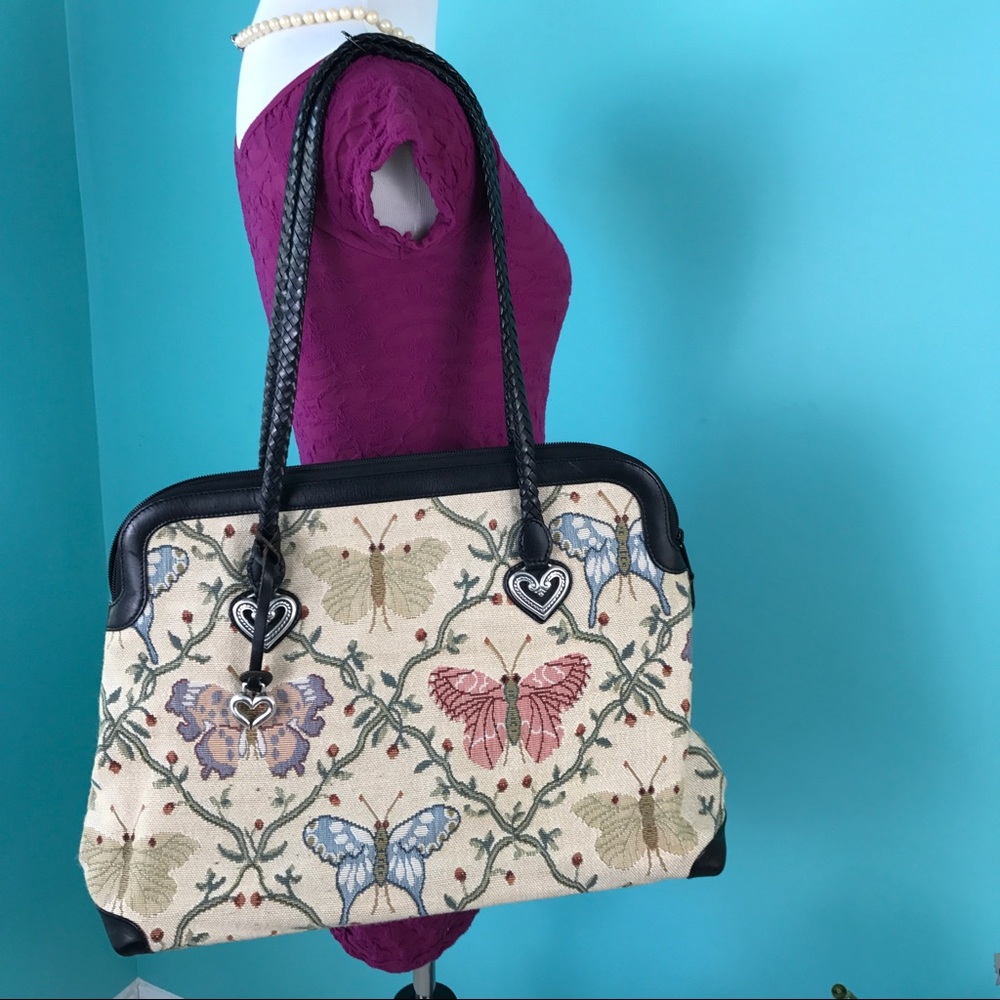 BRIGHTON Large Audrie Butterfly Tote Bag  Purse