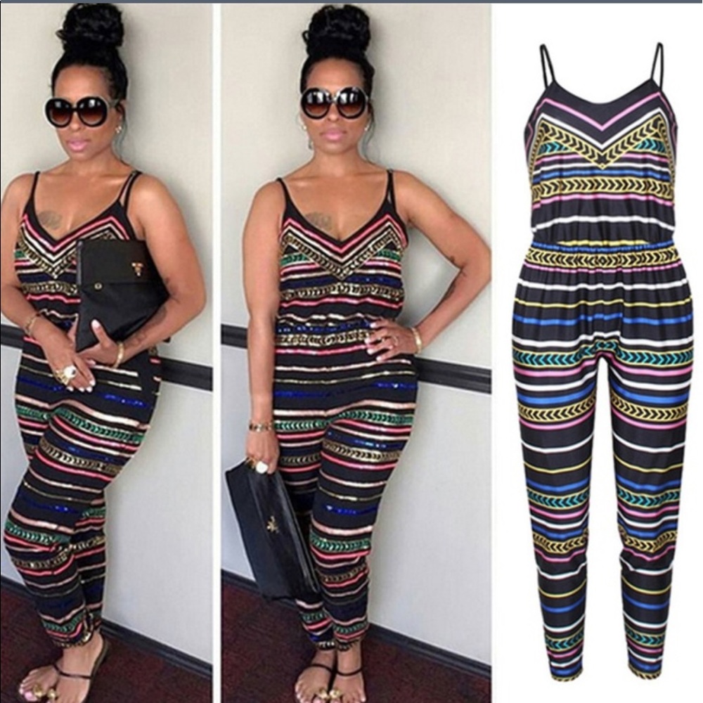 Multi colored jumpsuit