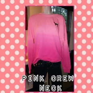 NIP Victoria's Secret Pink Ombré Crewneck
