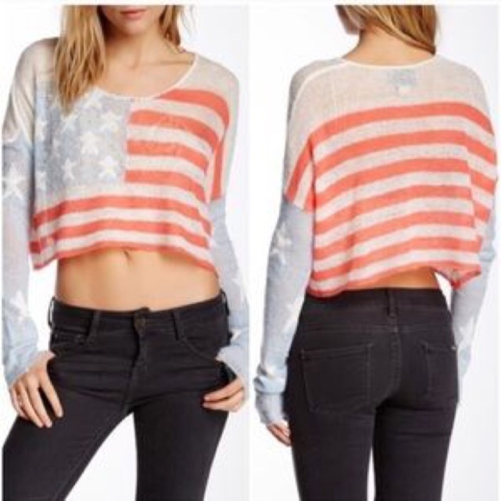 WILDFOX crop sweater