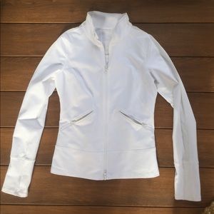 Zella (Nordstrom Brand) white zip up jacket!