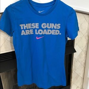 Nike "These Guns are Loaded" T shirt