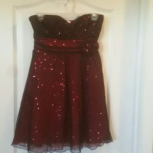 A cocktail dress