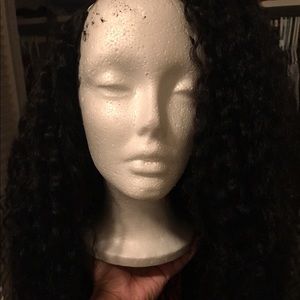 Mongolian kinky curly U part wig