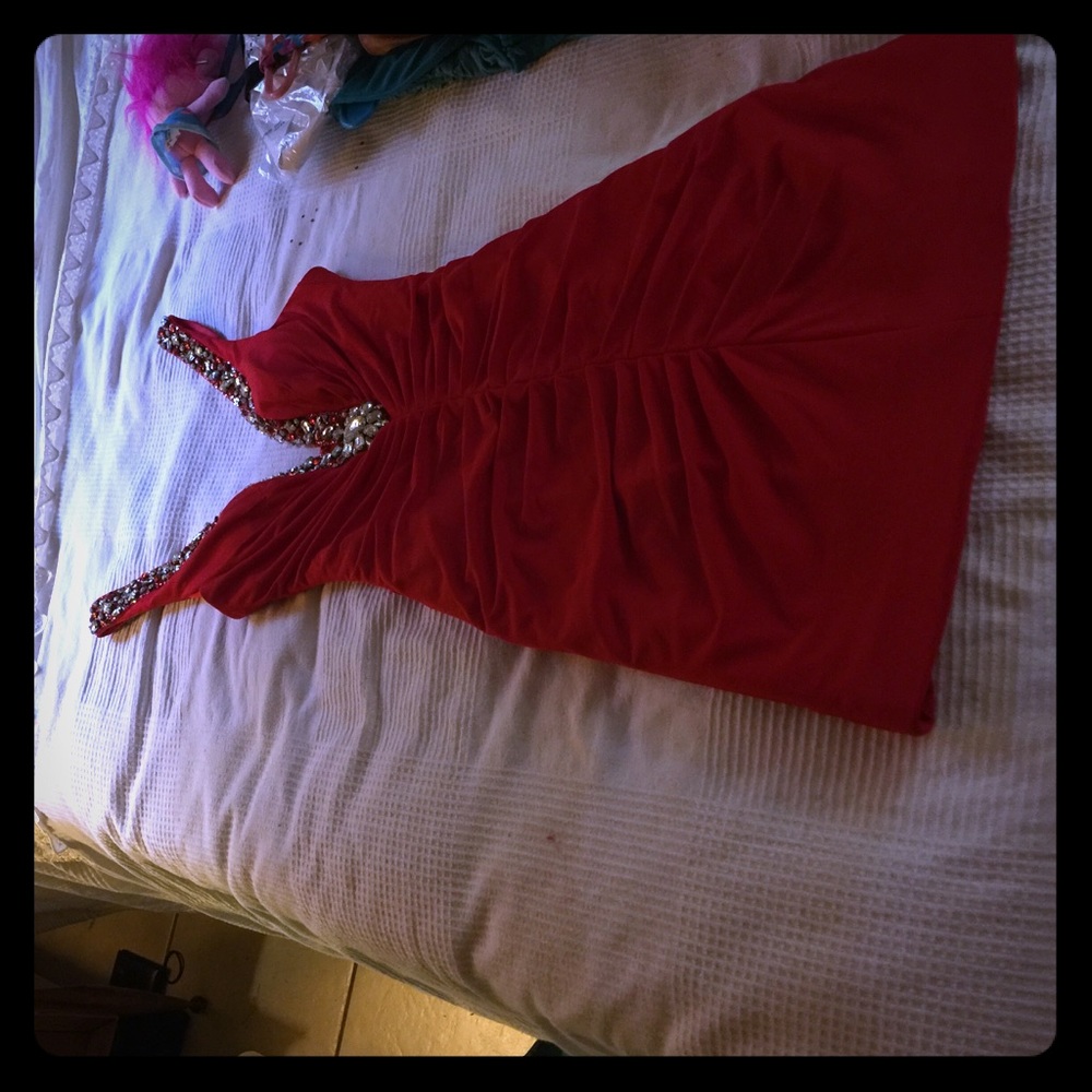 Jovani red sexy dress