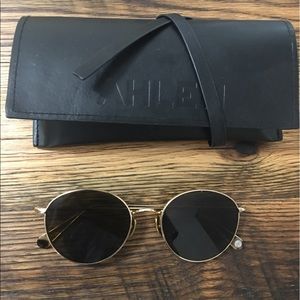 AHLEM Madeline Sunglasses in Champagne