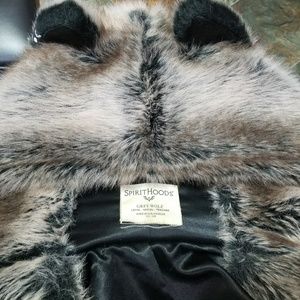 Spirithoods grey wolf coat