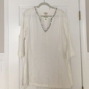 White linen tunic