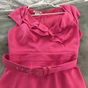 Beautiful pink Kay Unger dress.