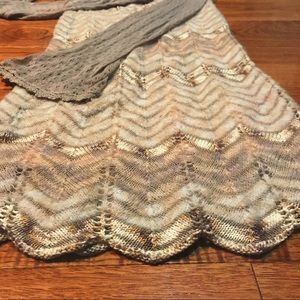 Rare Free People Knit Crochet Midi Dress