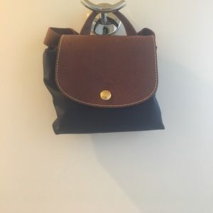 Longchamp le pliage backpack in navy.