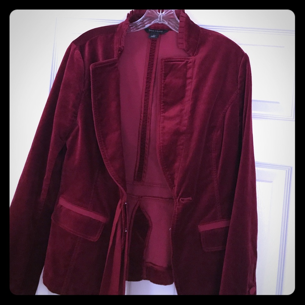 Red velvet jacket -NBW