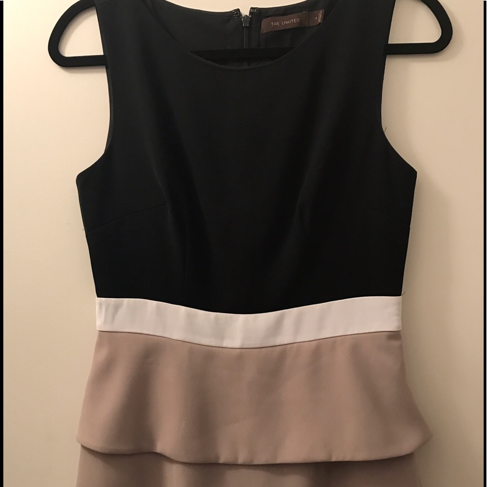 The Limited Peplum Colorblock Sheath Dress
