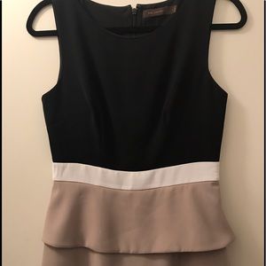 The Limited Peplum Colorblock Sheath Dress