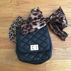 Black and Cheetah Aldo Purse